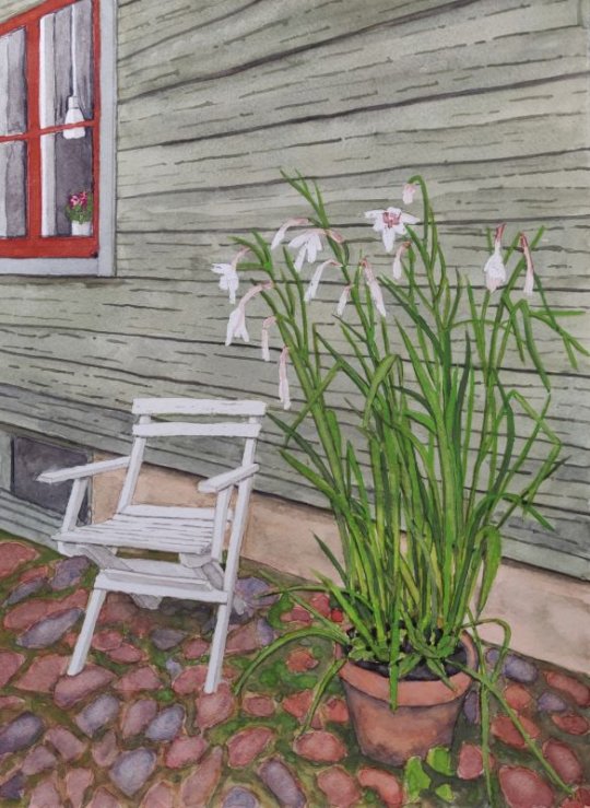 Akvarell - del av en innergård i gamla Linköping.jpg